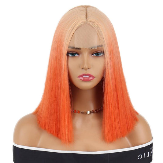 Blonde Orange Straight Bob - Wigs4less