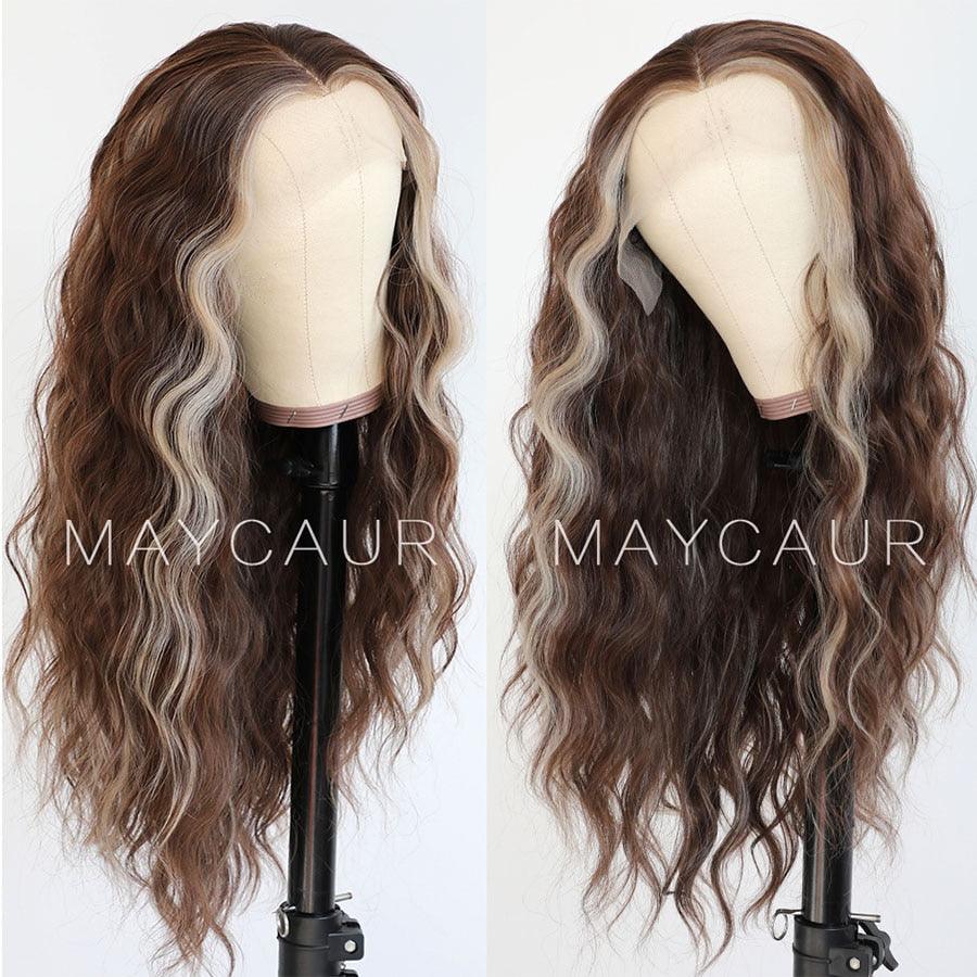 Maycaur Long Curly Brown Blonde - Wigs4less